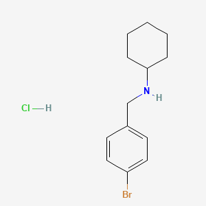 molecular formula C13H19BrClN B1318423 N-(4-Bromobenzyl)cyclohexanamine hydrochloride CAS No. 1158371-88-0