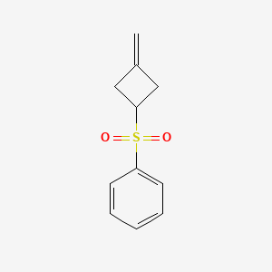 molecular formula C11H12O2S B13184280 [(3-Methylidenecyclobutyl)sulfonyl]benzene 