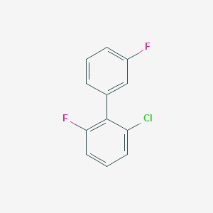 molecular formula C12H7ClF2 B13184282 1-Chloro-3-fluoro-2-(3-fluorophenyl)benzene 