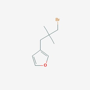 3-(3-Bromo-2,2-dimethylpropyl)furan