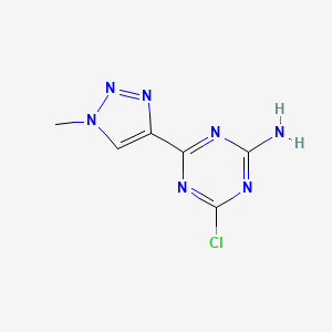 4-Chloro-6-(1-methyl-1H-1,2,3-triazol-4-yl)-1,3,5-triazin-2-amine