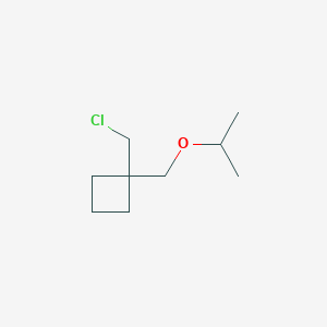 1-(Chloromethyl)-1-[(propan-2-yloxy)methyl]cyclobutane