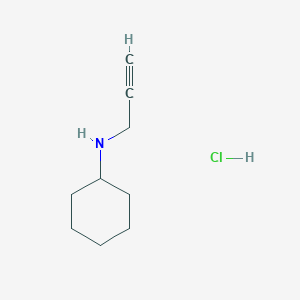 molecular formula C9H16ClN B1318432 N-Cyclohexyl-N-prop-2-ynylamine hydrochloride CAS No. 59950-72-0