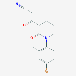 3-[1-(4-Bromo-2-methylphenyl)-2-oxopiperidin-3-yl]-3-oxopropanenitrile