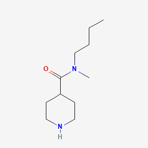 molecular formula C11H22N2O B13184354 N-Butyl-N-methylpiperidine-4-carboxamide 