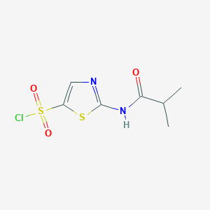 2-(2-Methylpropanamido)-1,3-thiazole-5-sulfonyl chloride