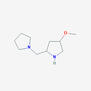 4-Methoxy-2-[(pyrrolidin-1-yl)methyl]pyrrolidine