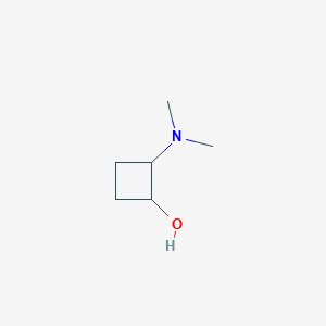 molecular formula C6H13NO B13184369 2-(Dimethylamino)cyclobutan-1-OL 