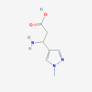 3-Amino-3-(1-methyl-1H-pyrazol-4-yl)propanoic acid