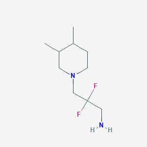 3-(3,4-Dimethylpiperidin-1-yl)-2,2-difluoropropan-1-amine