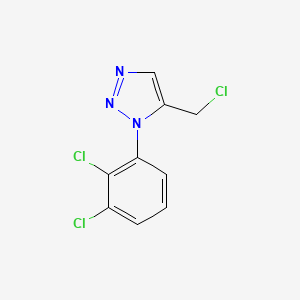 molecular formula C9H6Cl3N3 B13184498 5-(Chloromethyl)-1-(2,3-dichlorophenyl)-1H-1,2,3-triazole 