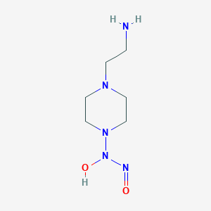 B131845 N-[4-(2-Aminoethyl)piperazin-1-yl]-N-hydroxynitrous amide CAS No. 146724-97-2