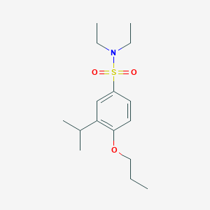 N,N-Diethyl-3-(propan-2-yl)-4-propoxybenzene-1-sulfonamide