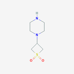 3-(Piperazin-1-yl)-1lambda6-thietane-1,1-dione