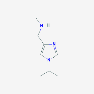 molecular formula C8H15N3 B13184545 Methyl({[1-(propan-2-yl)-1H-imidazol-4-yl]methyl})amine 