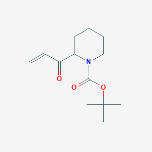 molecular formula C13H21NO3 B13184546 Tert-butyl 2-(prop-2-enoyl)piperidine-1-carboxylate CAS No. 1415564-61-2