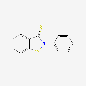 molecular formula C13H9NS2 B13184561 2-Phenyl-benzo[d]isothiazole-3-thione CAS No. 22063-61-2