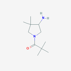 1-(4-Amino-3,3-dimethylpyrrolidin-1-yl)-2,2-dimethylpropan-1-one