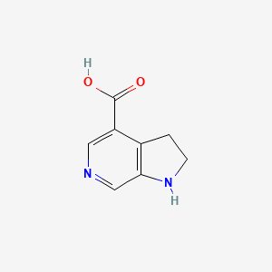 1H,2H,3H-Pyrrolo[2,3-c]pyridine-4-carboxylic acid