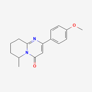 2-(4-Methoxyphenyl)-6-methyl-4H,6H,7H,8H,9H-pyrido[1,2-a]pyrimidin-4-one