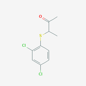 molecular formula C10H10Cl2OS B13184627 3-[(2,4-Dichlorophenyl)sulfanyl]butan-2-one 