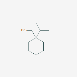 molecular formula C10H19Br B13184667 1-(Bromomethyl)-1-(propan-2-yl)cyclohexane 