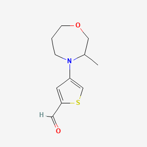 4-(3-Methyl-1,4-oxazepan-4-yl)thiophene-2-carbaldehyde