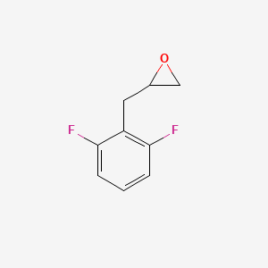 molecular formula C9H8F2O B13184673 2-[(2,6-Difluorophenyl)methyl]oxirane 