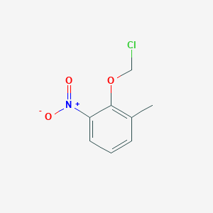 molecular formula C8H8ClNO3 B13184713 2-(Chloromethoxy)-1-methyl-3-nitrobenzene 