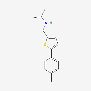 {[5-(4-Methylphenyl)thiophen-2-yl]methyl}(propan-2-yl)amine