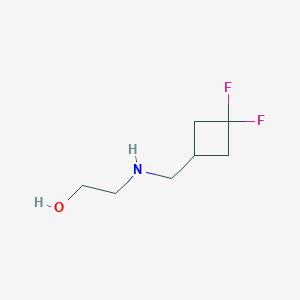 2-{[(3,3-Difluorocyclobutyl)methyl]amino}ethan-1-ol