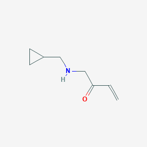 molecular formula C8H13NO B13184739 1-[(Cyclopropylmethyl)amino]but-3-EN-2-one 