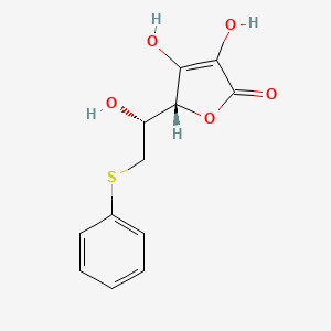 (5R)-3,4-Dihydroxy-5-[(1R)-1-hydroxy-2-(phenylsulfanyl)ethyl]-2,5-dihydrofuran-2-one