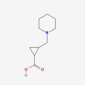 2-[(Piperidin-1-yl)methyl]cyclopropane-1-carboxylic acid