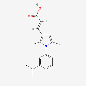 (2E)-3-[1-(3-isopropylphenyl)-2,5-dimethyl-1H-pyrrol-3-yl]acrylic acid