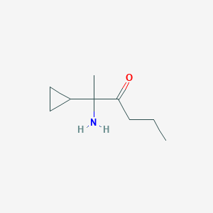 2-Amino-2-cyclopropylhexan-3-one