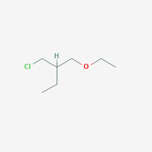 molecular formula C7H15ClO B13184861 2-(Chloromethyl)-1-ethoxybutane 