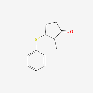 2-Methyl-3-(phenylsulfanyl)cyclopentan-1-one