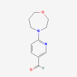 6-(1,4-Oxazepan-4-YL)pyridine-3-carbaldehyde