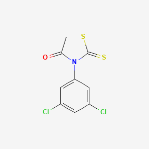 molecular formula C9H5Cl2NOS2 B1318495 3-(3,5-二氯苯基)-2-硫代-1,3-噻唑烷-4-酮 CAS No. 29219-14-5