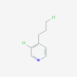 molecular formula C8H9Cl2N B13185001 3-Chloro-4-(3-chloropropyl)pyridine 