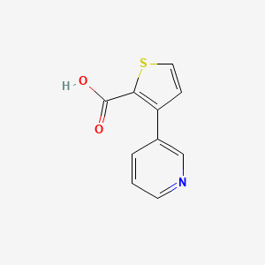 molecular formula C10H7NO2S B13185003 3-(Pyridin-3-yl)thiophene-2-carboxylic acid 