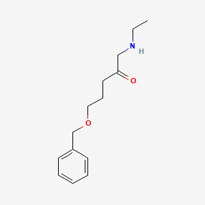 molecular formula C14H21NO2 B13185027 [5-(Benzyloxy)-2-oxopentyl](ethyl)amine 