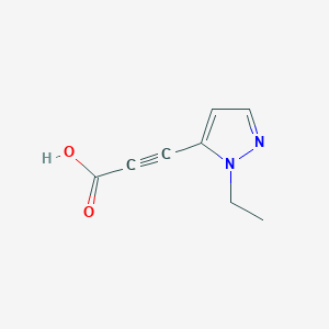 3-(1-ethyl-1H-pyrazol-5-yl)prop-2-ynoic acid