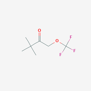 molecular formula C7H11F3O2 B13185038 3,3-Dimethyl-1-(trifluoromethoxy)butan-2-one 