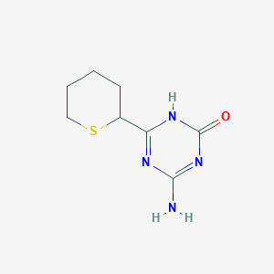 4-Amino-6-(thian-2-YL)-2,5-dihydro-1,3,5-triazin-2-one