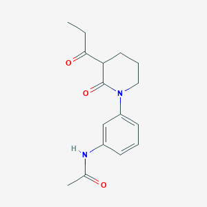 N-[3-(2-Oxo-3-propanoylpiperidin-1-yl)phenyl]acetamide