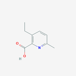 molecular formula C9H11NO2 B13185092 3-Ethyl-6-methylpyridine-2-carboxylic acid 