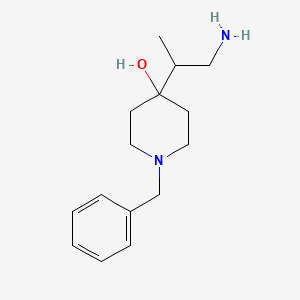 molecular formula C15H24N2O B13185097 4-(1-Aminopropan-2-yl)-1-benzylpiperidin-4-ol CAS No. 54981-02-1