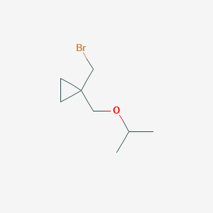 1-(Bromomethyl)-1-[(propan-2-yloxy)methyl]cyclopropane